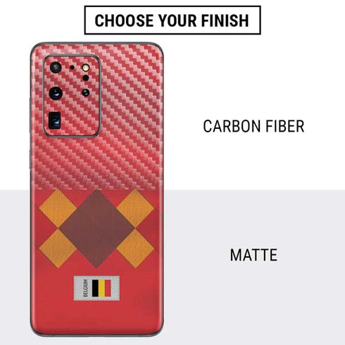 Belgium Soccer Flag Galaxy S20 Ultra 5G Skin